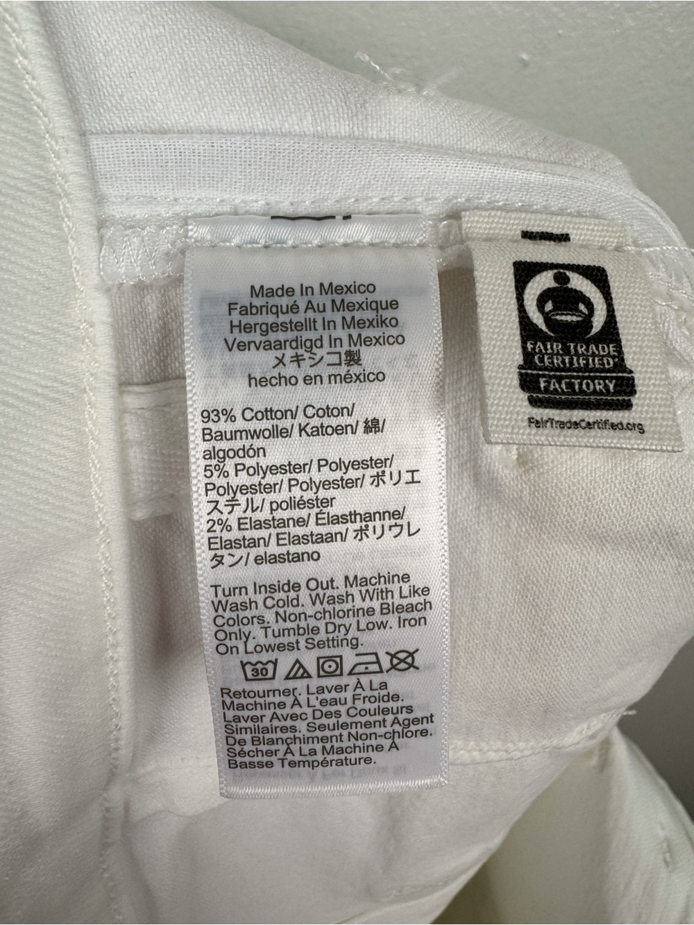 Madewell Emmy Super Stretch Denim Wide Leg Jeans White Size 28 NWT - Picture 10 of 10